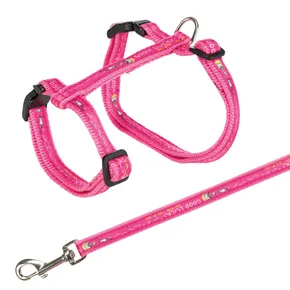 Macskahám pórázzal XL GOOD LUCK 34-57cm/13mm